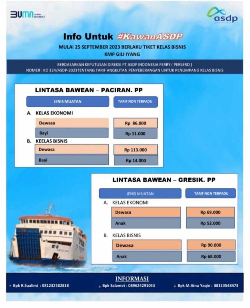 Jadwal Kapal Giliiyang 2025